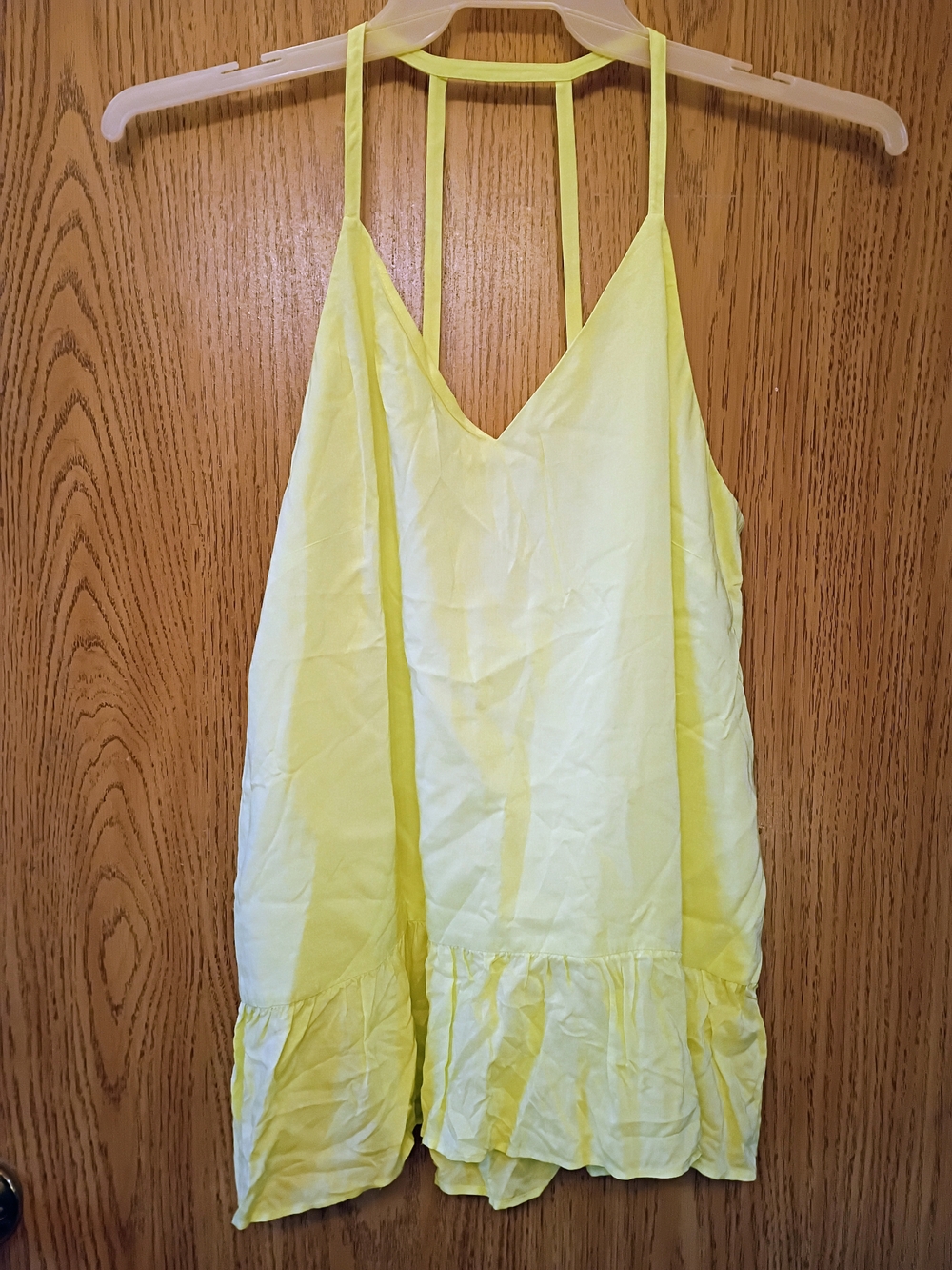 Annie Griffin Yellow Spaghetti-Strap Cami